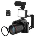 Appareil photo num�rique 4k 32 go 13 mpx wi - fi zoom 16x �cran hd 3 pouces vision nocturne portable ...