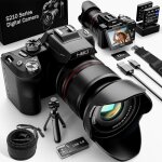 Appareil photo num�rique 8k 64mp avec mise au point automatique zoom optique 16x �cran ips 3 180� wifi ...