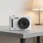 Appareil photo num�rique compact 1080p �cran 24 rechargeable usb carte m�moire incluse