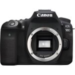 Appareil photo num�rique reflex canon eos 90d - 4k - entr�e vid�o - cmos - flash int�gr� - noir