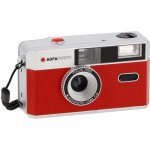 Appareil photo argentique - agfaphoto - compact 35mm - rouge - r�utilisable - flash int�gr�