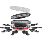 Appareil  raclette 4 en 1 h. koenig - 8 personnes - 900w - rouge / noir