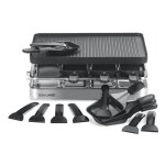 Naturamix appareil  raclette 8 personnes 1200w + grill + crpe - rac. indus - 8