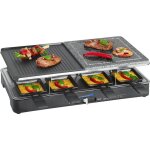 Appareil  raclette - clatronic - rg3518 - 8 personnes - noir
