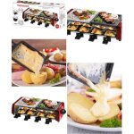 Appareil a raclette grill et pierre de cuisson pour 8 personnes revtement anti - adhsif 1200w avec ...