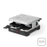Appareil à raclette - livoo - doc242 - 4 personnes - 600 w - plateau amobible en granit Appareil à raclette - livoo - doc242 - 4 personnes - 600 w - plateau amobible en granit