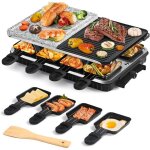 Appareil a raclette multifonction 3 - en - 1: raclette pierre de cuisson gril r�versible appareil raclette ...