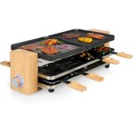 Appareil � raclette multifonction pure 8 noir - 8 personnes - thermostat r�glable - 1 300 w[c69]