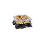 Appareil a raclette + pierre pour 4 personnes rev�tement anti - adh�sif 600w avec poign�es isolantes