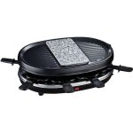 Appareil  raclette / pierre a griller - h. koenig - rp80 - noir - 8 personnes