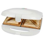 Appareil � sandwich - clatronic - st3813 - blanc - 680 - 820 w - antiadh�sif - s�curit�