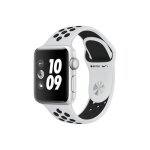 Apple watch nike + gps - botier 38 mm argent aluminium - bracelet nike noir (2017) - reconditionn - ...