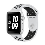 Apple watch nike + gps - botier 42 mm argent aluminium - bracelet nike noir (2017) - reconditionn - ...