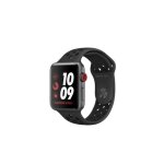Apple watch nike + gps + cellular - botier 42 mm gris sidral aluminium - bracelet nike noir (2017) ...