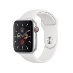 Apple watch series 5 44mm 4g aluminium argent tres bon etat