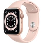 Apple watch series 6 gps - 44mm botier aluminium or - bracelet rose des sables (2020) - reconditionn ...