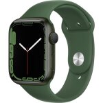 Apple watch series 7 gps - 45mm - botier green aluminium - bracelet clover sport