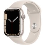 Apple watch series 7 gps - 45mm - botier starlight aluminium - bracelet starlight sport