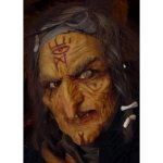 Application de maquillage sorcire prothses visage