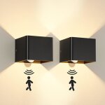 Applique detecteur de mouvement applique murale int�rieure 5w lampe murale 3000k blanc chaud applique ...