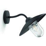 Applique d'extrieur philips - hammock - noir - verre transparent - ip44