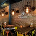 Applique loft murale - r�glable - vintage - cage de fer - e27