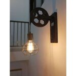 Applique mural luminaire int�rieur - m�tal - noir mat