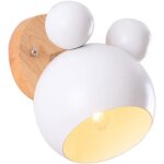 Appliques murales en bois applique led nordique enfants lecture chambre �clairage de chevet e27 sans ...