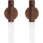 Applique murale en bois veilleuse dintrieur avec dtecteur de mouvement applique murale  batterie magntique ...