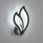 Applique murale interieur led 13w moderne lampe murale noir luminaire mural design p�tale pour salon ...