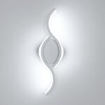 Applique murale int�rieure led 12w 1350lm moderne lampe murale luminaire mural pour salon chambre 6500k ...