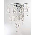 Applique murale - italux - estella - 6 lumi�res - g4 - classique - chrom�