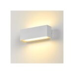 Applique murale led - dr. lazy - 12w ip65 design moderne - �clairage haut - bas - blanc chaud 3000k