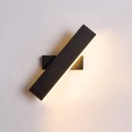 Applique murale led moderne - goeco - angle r�glable - lumi�re douce - noir