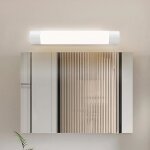 Applique murale led salle de bain - sightmark - avec interrupteur - ip44 - 43 cm - 4000k - 500 lm - prise ...