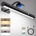 Applique murale led sans fil - zgeer - d�tecteur de mouvement - t�l�commande - rechargeable usb - aimant ...