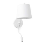 Applique murale liseuse - faro - berni - blanc - 15w - e27 - design contemporain Applique murale liseuse - faro - berni - blanc - 15w - e27 - design contemporain
