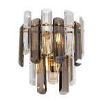 Applique murale - maytoni - flare - verre & cristal - dor� - e14 - 2 ampoules