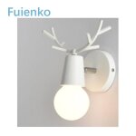 Applique murale - nordique - enfant - blanc - m�tal - 18x23x10cm