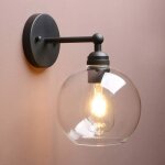 Applique murale de salle de bain en laiton luminaire mural vintage industriel � une lumi�re c�bl� pour ...