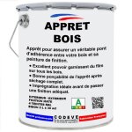 Appret bois - 5 l - codeve bois - ral 7016 - gris anthracite