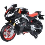Moto electrique pour enfants aprilia rs660 - 12v - 3  6 ans - noir