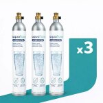 Aquafloow bubbwater - recharge gaz - cylindre de gaz co2 - 60l - lot de 3 - cylindre pour saturateur ...