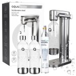 Aquafloow machine � soda eau p�tillante ? acier ? 2 bouteilles de 08 l ? cylindre co? inclus - r�glage ...