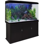 Aquarium 300 litres - noir - kit de dmarrage - graviers blanc