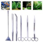 Aquarium aquascaping kit 6 en 1 inox aquarium tank plante aquatique outils ensemble doutils plantes pinces ...