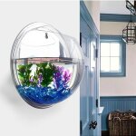 Aquarium mural - 23 cm - acrylique transparent - rond - moins de 20 litres
