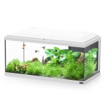 Aquarium poisson explorer brussels bio 105l blanc avec biobox rampe led et chauffage - aquatlantis blanc ...