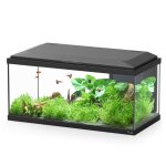 Aquarium poisson explorer brussels bio 105l noir avec biobox rampe led et chauffage - aquatlantis noir ...