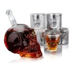 Arafe � whisky - culinorea - forme cr�ne originale styl�e - 700ml - avec 6 tasses - bouteille de whisky ...